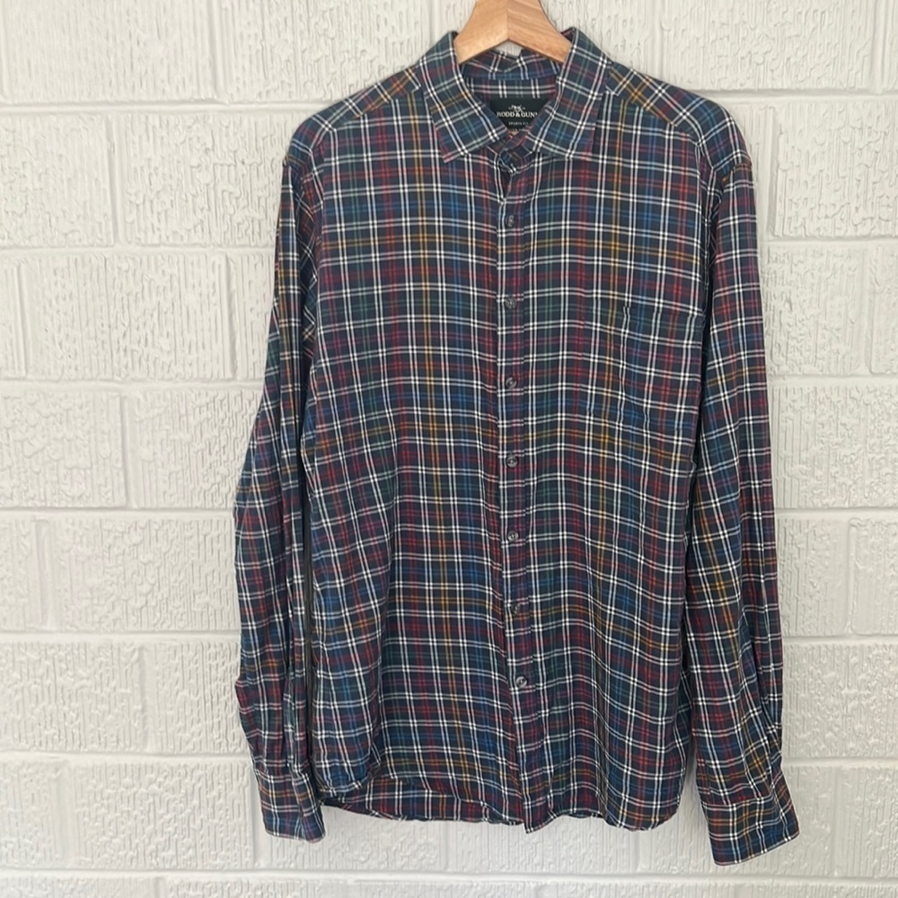 Rodd & Gunn Men’s Striped Cotton Long Sleeve Dress Shirt - Men’s XL